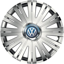 AutoHelix MSA Set 4 capace roti Cu Inel Cromat Active R16 Compatibil Cu Volkswagen (7526)
