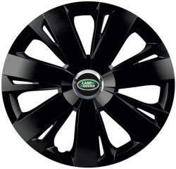 AutoHelix MSA Set 4 capace roti Negre Cu Inel Cromat Energy R15 Compatibil Cu Land Rover (8916)