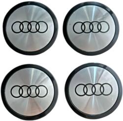 AUTOHELIX MSA Set 4 capace roti 75mm exterior, 69mm interior Audi argintii compatibil/inlocuitor janta aliaj (maf2866)