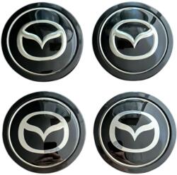 Autohelix Msa Set 4 capace roti 76mm exterior, 60mm interior Mazda negre compatibil/inlocuitor janta aliaj (maf2650)