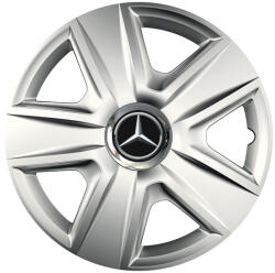 AutoHelix MSA Set 4 capace roti Cu Inel Cromat Esprit R14 Compatibil Cu Mercedes (7680)