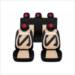 AutoHelix MSA Set Huse Scaune Universale Nero Bej Personalizate cu Suzuki (NER108816.18)
