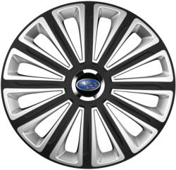 AutoHelix MSA Set 4 capace roti R16 Compatibil Cu Subaru Trend Silver-Black (11065)