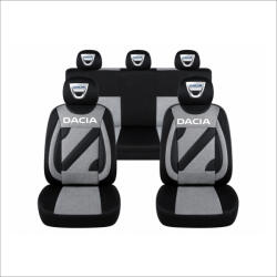 AutoHelix MSA Set Huse Scaune Universale Nero Gri Personalizate cu Dacia (NER108820.3)