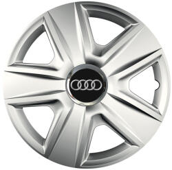 AutoHelix MSA Set 4 capace roti Cu Inel Cromat Esprit R16 Compatibil Cu Audi (7637)