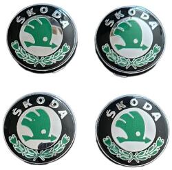 Autohelix Msa Set 4 capace roti 60mm Skoda verde compatibil/inlocuitor janta aliaj (maf690)