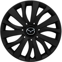 AutoHelix MSA Set 4 capace roti 16 inch (R16) compatibile MAZDA, Model - 432 Black Edition (432MazdaBlack)