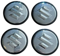 Autohelix Msa Set 4 capace roti 62mm exterior Suzuki argintii compatibil/inlocuitor janta aliaj (maf2532)