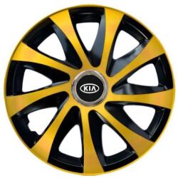 AutoHelix MSA Set 4 capace roti Drift extra gold R14 Compatibil Cu Kia (5158)