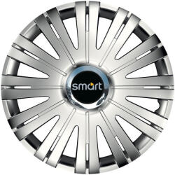 AutoHelix MSA Set 4 capace roti Cu Inel Cromat Active R15 Compatibil Cu Smart (7513)