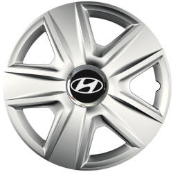 AutoHelix MSA Set 4 capace roti Cu Inel Cromat Esprit R16 Compatibil Cu Hyundai (7661)