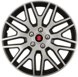 Autohelix MSA Set 4 Capace Roti 14 inchi (R14) Dakar Gri-Negru, Compatibile Cu Suzuki (DKRGN69)