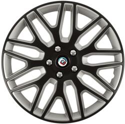 Autohelix MSA Set 4 Capace Roti 15 inchi (R15) Dakar Negru-Gri, Compatibile Cu BMW Nou (DKNG7)