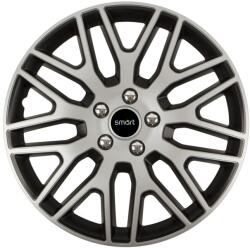 Autohelix MSA Set 4 Capace Roti 15 inchi (R15) Dakar Gri-Negru, Compatibile Cu Smart (DKRGN73)