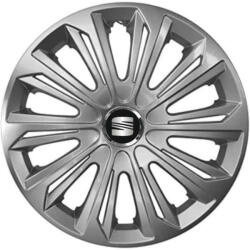 AutoHelix MSA Set 4 capace roti Strong silver varnished R15 Compatibil Cu Seat (9127)
