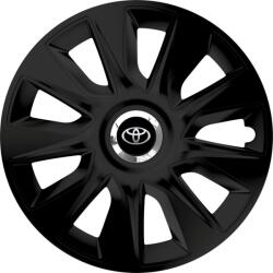 Autohelix MSA Set 4 Capace Roti 15 inchi (R15) Stratos Negru, Compatibile Cu Toyota (STRN85)