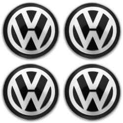 AUTOHELIX MSA Set 4 Capace Jante Aliaj VOLKSWAGEN, 60 mm, Negru (DK50VOLKSWAGEN60mmCzarnyRAMKA)