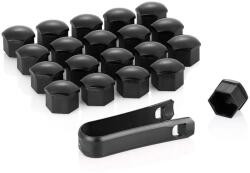 AutoHelix MSA Capace prezoane, pe 17 mm, inclus cheie de scos capacele, set 20 buc negre (978-2541)