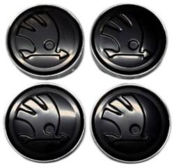 Autohelix Msa Set 4 Capace Jante Aliaj Skoda 60mm, Negru (maf3674)