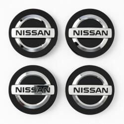  Set 4 Capace Jante Aliaj Nissan - 54mm Negre (NIS54MMN)