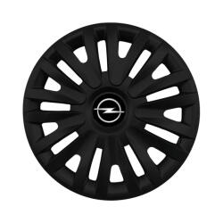 Autohelix Msa Set 4 capace roti potrivite jantelor de 15 inch (R15) compatibile OPEL, Model - 313 Black (313OpelBlack)