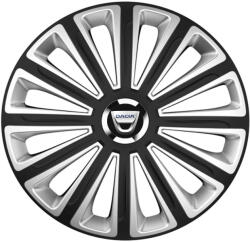 AutoHelix MSA Set 4 capace roti R16 Compatibil Cu Dacia Trend Silver-Black (10996)
