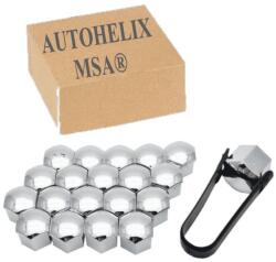 AutoHelix MSA Set 20 capace prezoane. pe 19 mm plus cheie de scos capacele. argintii (3122222)