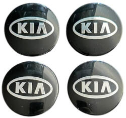 Autohelix Msa Set 4 capace roti 57mm exterior, 54mm interior Kia Negre compatibil/inlocuitor janta aliaj (maf2435)