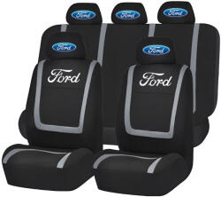 AutoHelix MSA Set Huse Scaune Universale Compatibile cu Ford- Negru/Gri (HSAFRD.3)