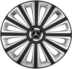 AutoHelix MSA Set 4 capace roti R14 Compatibil Cu Mercedes-Benz Trend Silver-Black (11027)