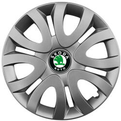 AUTOHELIX MSA Set 4 Capace Roti 15 inchi (R15) Compatibile Cu SKODA model - 330 (330SKODA)