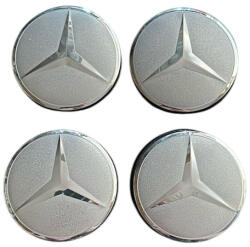 Autohelix Msa Set 4 capace roti 56, 5mm Mercedes star gri compatibil/inlocuitor janta aliaj (maf2463)