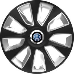 Autohelix MSA Set 4 Capace Roti 17 inchi (R17) Stratos Negru-Gri, Compatibile Cu Volkswagen (STRGN28)