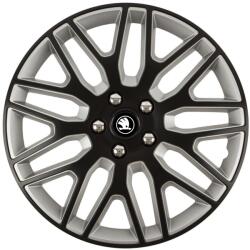 Autohelix MSA Set 4 Capace Roti 17 inchi (R17) Dakar Negru-Gri, Compatibile Cu Skoda Nou (DKNG106)
