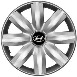 AutoHelix MSA Set 4 capace roti potrivite jantelor de 14 inchi (R14) compatibile Hyundai, Model - 221 (221Hyundai)