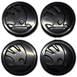 Autohelix Msa Set 4 capace Jante Aliaj Skoda 56mm negre (maf3673)