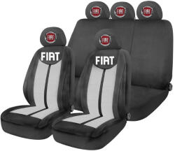 AutoHelix MSA Set Huse Scaune Universale HLX7 Compatibile cu Fiat - Negru/Gri (HLX7F)