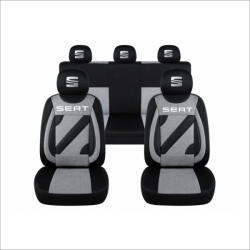 AutoHelix MSA Set Huse Scaune Universale Nero Gri Personalizate cu Seat (NER108820.16)