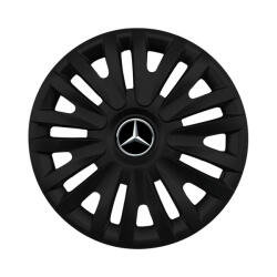 AutoSSF Set 4 capace roti 14 inchi (R14) compatibile MERCEDES, Model 217 Black (217MercedesBlack)