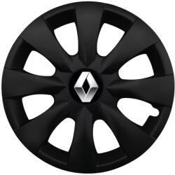Autohelix Msa Set 4 capace roti potrivite jantelor de 15 inchi (R15) compatibile RENAULT, Model - 316 Black Edition (316RenaultBlack)