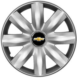 AutoHelix MSA Set 4 capace roti potrivite jantelor de 14 inchi (R14) compatibile Chevrolet, Model - 221 (221Chevrolet)