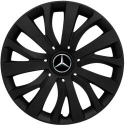 Autohelix Msa Set 4 capace roti 16 inch (R16) compatibile MERCEDES, Model - 432 Black Edition (432MercedesBlack)