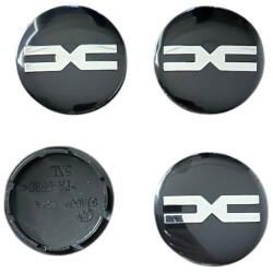 Autohelix Msa Set 4 capace roti 56mm Dacia Negru Model Nou Argintiu compatibil/inlocuitor janta aliaj (maf1647)