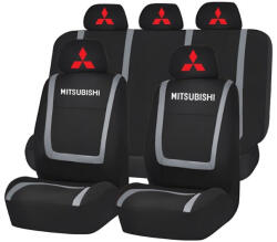 AutoHelix MSA Set Huse Scaune Universale Compatibile cu Mitsubishi - Negru/Gri (Mits1)