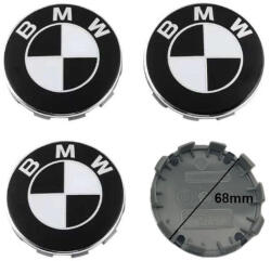 Autohelix Msa Set 4 Capace Jante Aliaj BMW , 68 MM, Alb/Negru (D-23244-1)