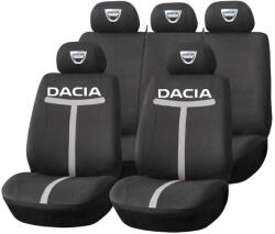 AutoHelix MSA Set Huse Scaune Universale HLX1 Compatibile cu Dacia - Negru/Gri (TGRI2)