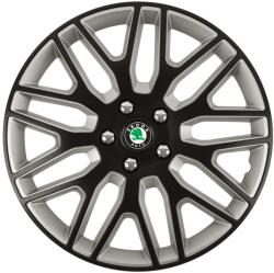 Autohelix MSA Set 4 Capace Roti 14 inchi (R14) Dakar Negru-Gri, Compatibile Cu Skoda (DKNG63)