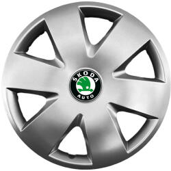 Autohelix Msa Set 4 capace roti potrivite jantelor de 15 inch (R15) compatibile Skoda, Model - 308 (308Skoda)