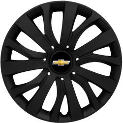 Autohelix Msa Set 4 capace roti 16 inch (R16) compatibile CHEVROLET, Model - 432 Black Edition (432ChevroletBlack)