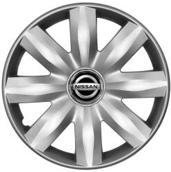 AutoHelix MSA Set 4 capace roti potrivite jantelor de 14 inchi (R14) compatibile Nissan, Model - 221 (221Nissan)